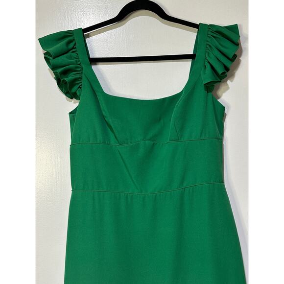 Elegant Green Wedding Dress - Picture 4 of 16